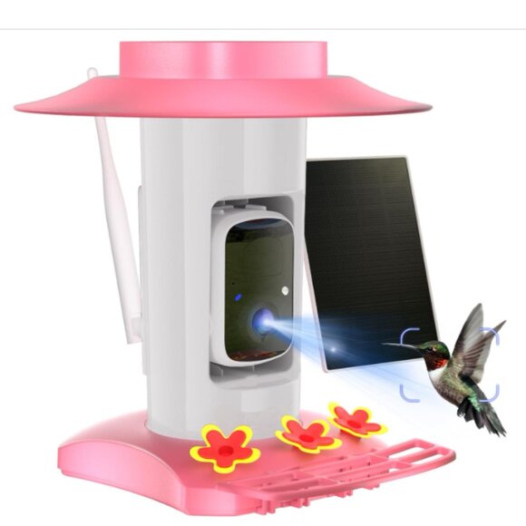 Hummingbird Feeder with Camera Outdoor - Picture 1 of 3